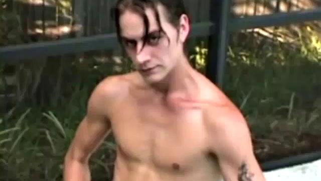 This 18 year old surfer boy has a reputation for showing off his dick every chance he gets. Twista sports wood backstroking in the pool, and can't resist jacking off. He slams his dick in the camera like he's fucking it.