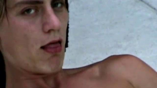 This 18 year old surfer boy has a reputation for showing off his dick every chance he gets. Twista sports wood backstroking in the pool, and can't resist jacking off. He slams his dick in the camera like he's fucking it.