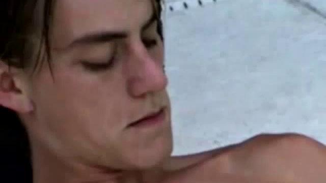 This 18 year old surfer boy has a reputation for showing off his dick every chance he gets. Twista sports wood backstroking in the pool, and can't resist jacking off. He slams his dick in the camera like he's fucking it.