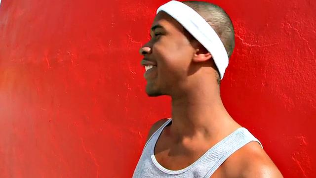 Real Ebony thug picked up and fucked by white guy outdoor.