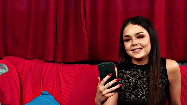 Classy voyeur in stockings teasing