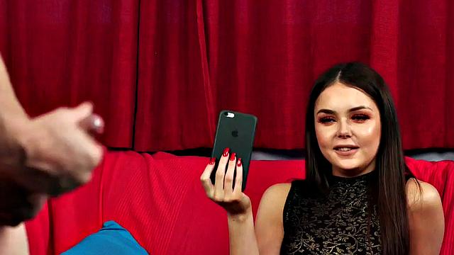 Classy voyeur in stockings teasing