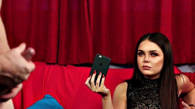 Classy voyeur in stockings teasing