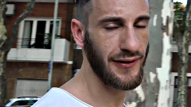 two straight backpackers get dared into raw gay sex for cash and cum hard on each other's faces