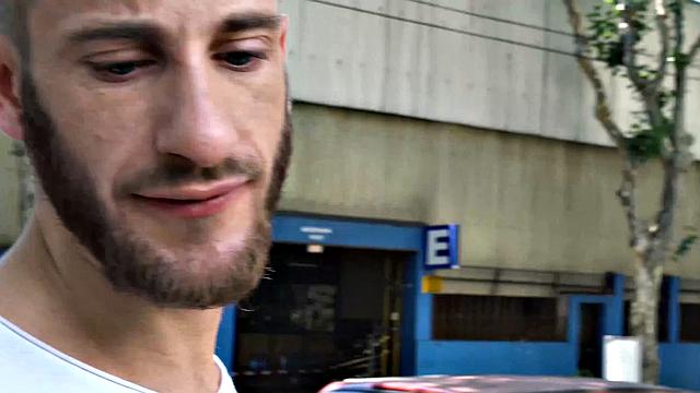 two straight backpackers get dared into raw gay sex for cash and cum hard on each other's faces