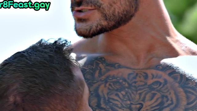 Inked joc kfucks cocksucking bottom outdoor