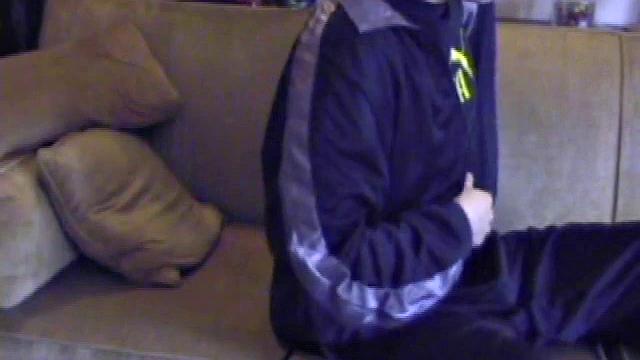 We look in on Lance, as he strips naked, and quickly discover this boy has a fine looking ass. A jerk off session follows, where he strokes like a man pn a mission. By the time we leave, Lance is stringing gobs of cum all over the tip of his tongue.