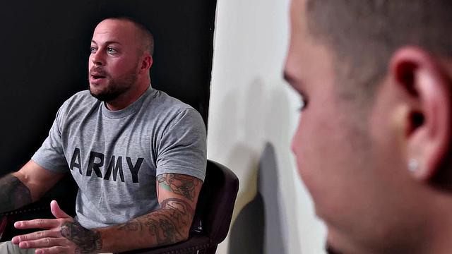 FamilyCreep - Tattooed Stepdad Shoves His Monster Cock Into His Stepson