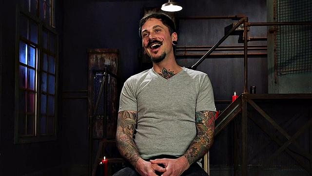 Pegging domina in pantyhosefucks sub before CBT play