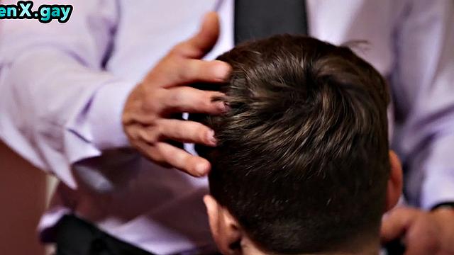 Future groom fucks skinny twink in changing room