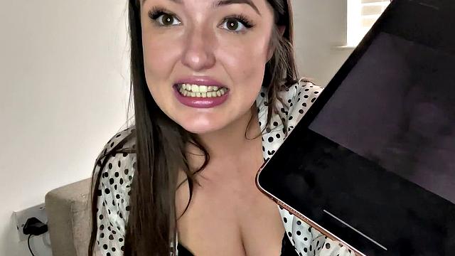 SPH solo femdom babe in heels talks humiliative