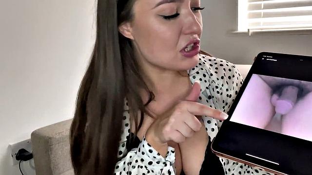 SPH solo femdom babe in heels talks humiliative