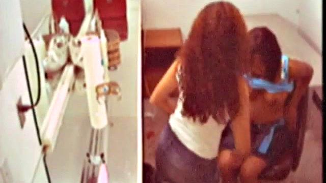 Horny office lesbians licking pussy