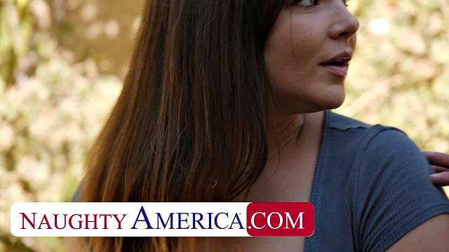 Natasha Nice takes a dick to the tits from a man she just met