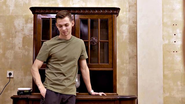 Naughty bald MILF with saggy tits gets her trimmed pussy pounded in panties