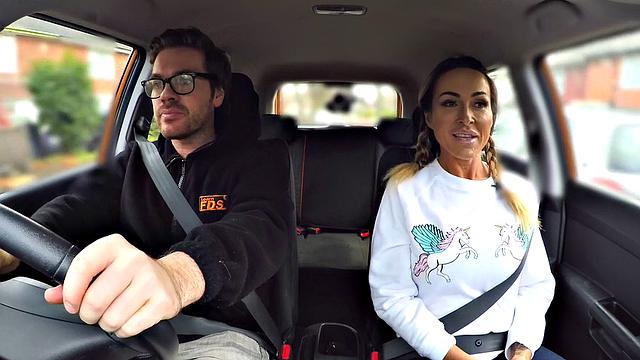 Kinky gym bunny with tattoos grinds on hard cock in reverse cowgirl pose