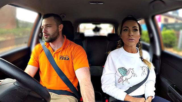 Kinky gym bunny with tattoos grinds on hard cock in reverse cowgirl pose