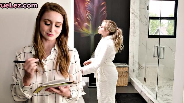 Lez nympho babes love fingering wet cunts while moaning