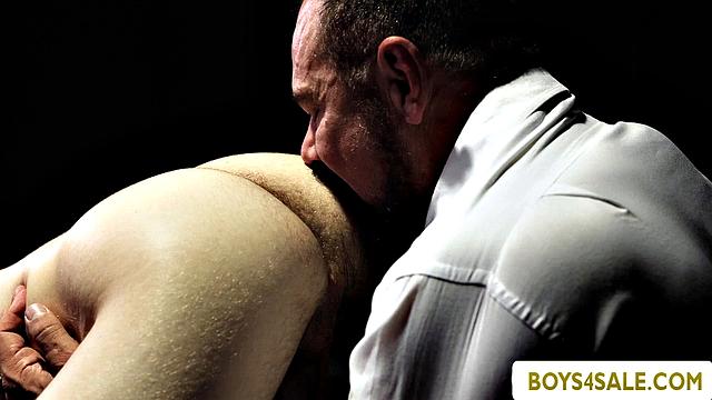 Grooming session with petite Twink sex toy