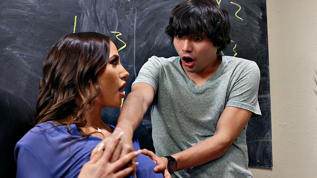 Short dude bangs perv school superb teacher after class