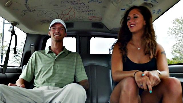 Pulled str8 stud bangs man's ass in public outdoor van