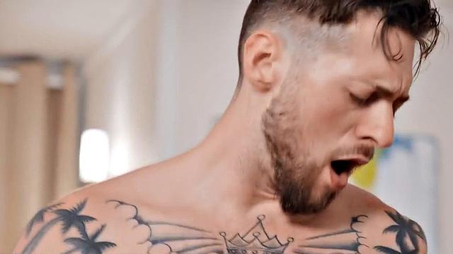 Nympho jock smashed in tight asshole by fucker