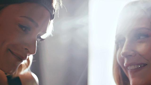 Lesbian babes enjoy kissing, licking, fingering, and 69 pose