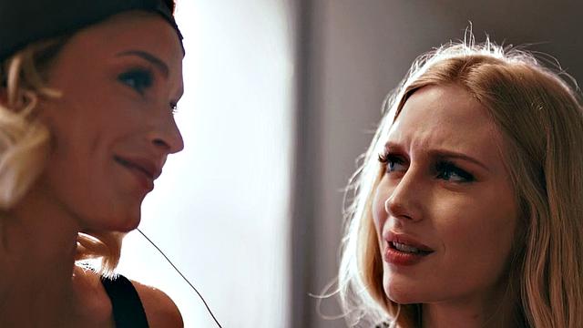 Lesbian babes enjoy kissing, licking, fingering, and 69 pose