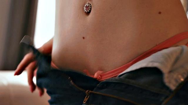 Lesbian babes enjoy kissing, licking, fingering, and 69 pose