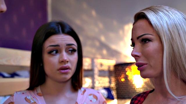 Squirting MILF riding sweet 21yo roommate