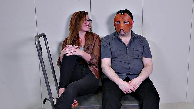 Submissive babe sucking her master