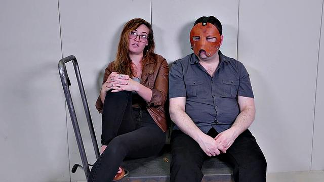 Submissive babe sucking her master