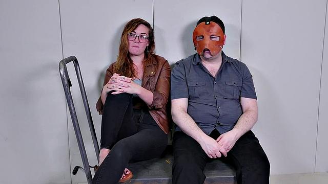 Submissive babe sucking her master