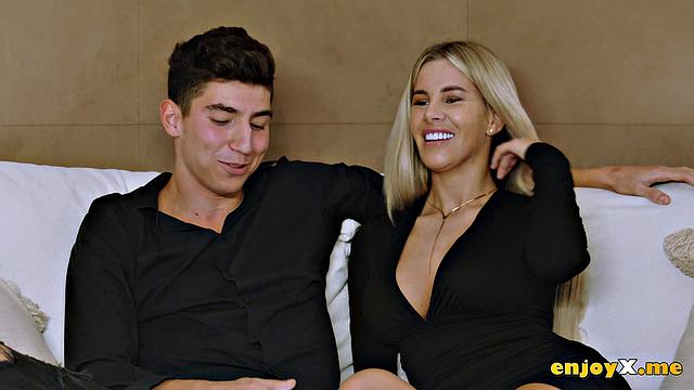 Big boobs blonde Ema Carter rides a hard man rod - love greatest XXX porn!