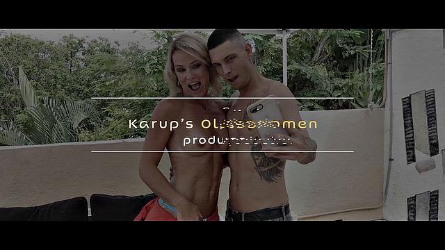 Габриэль Голд соблазняет мужика, вторая часть с шутками и страстью.