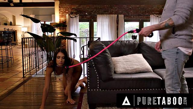 PURE TABOO Aria Sloane Must OBEY Dominant Pervert Stepdad To Get What She Wants