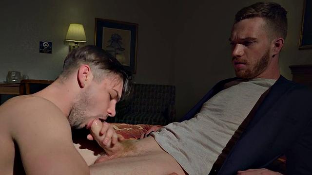 Facial stud barebacked in double anal till facial