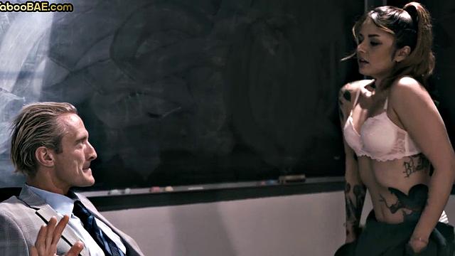 Taboo college bae gets cuntfucked by teacher after deepthroat