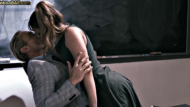 Taboo college bae gets cuntfucked by teacher after deepthroat