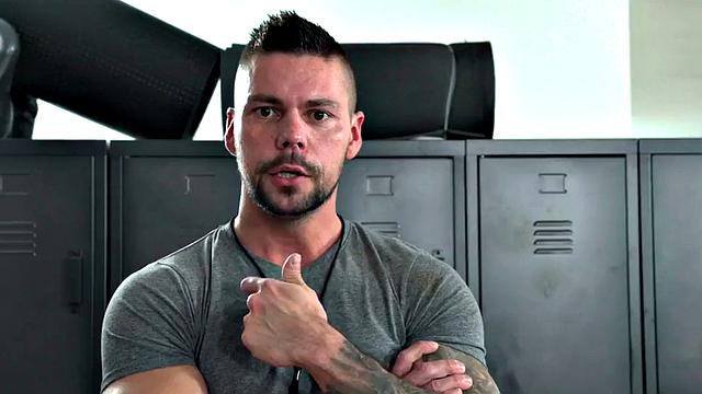 Buttslammed babe rides cock after gym