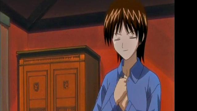 Redhead dominatrix spanks and punishes her slave with glasses on in a kinky threesome