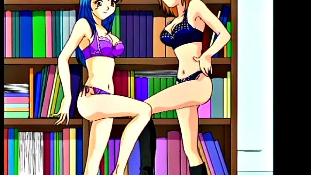 Redhead dominatrix spanks and punishes her slave with glasses on in a kinky threesome