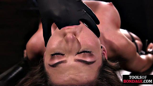 Stunning slut gets toyfucked hard