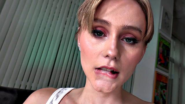 POV anal ride for blonde