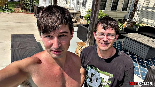 Finn August with Lawn Jock