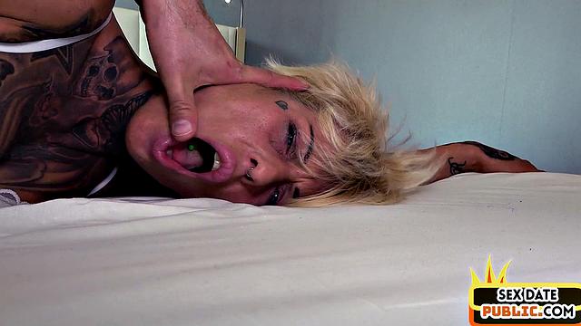 Public POV German MILF gets fucked in hotel after outdoor oral