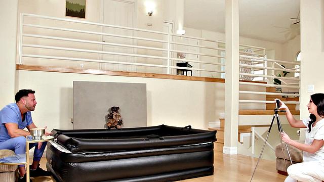 NURU MASSAGE - Sexy Gal Ritchie Gives Instruction on How To Give the Best Nuru Massage