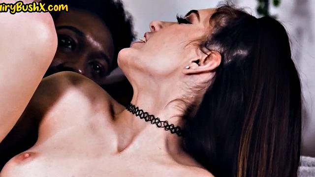 Hairypussy babe got IR banged after face fucking