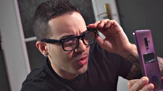 BF drills Asian chick's tight ass in sexy black lingerie and high heels