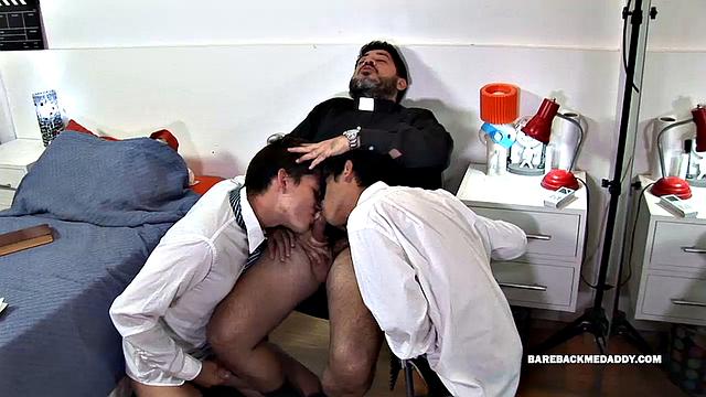 Latin twinks Cedric and Ringo are in their dorm room when the urge to have gay sex is only a touch away.